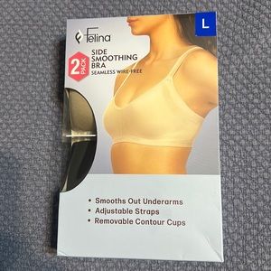 Felons Side Smoothing Bra Wire Free Two Pack.